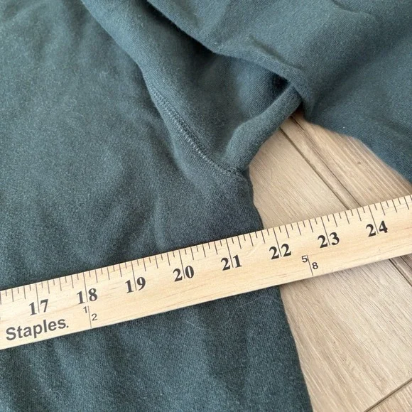 American Eagle Womens Size Large Sweatshirt Jegging Fit Green solid Ahh Mazingly - Picture 4 of 7